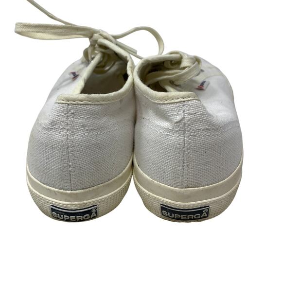 Emily Ratajkowski x Superga Classic Sneaker Lace Up Womens Size 10 White - Picture 4 of 7
